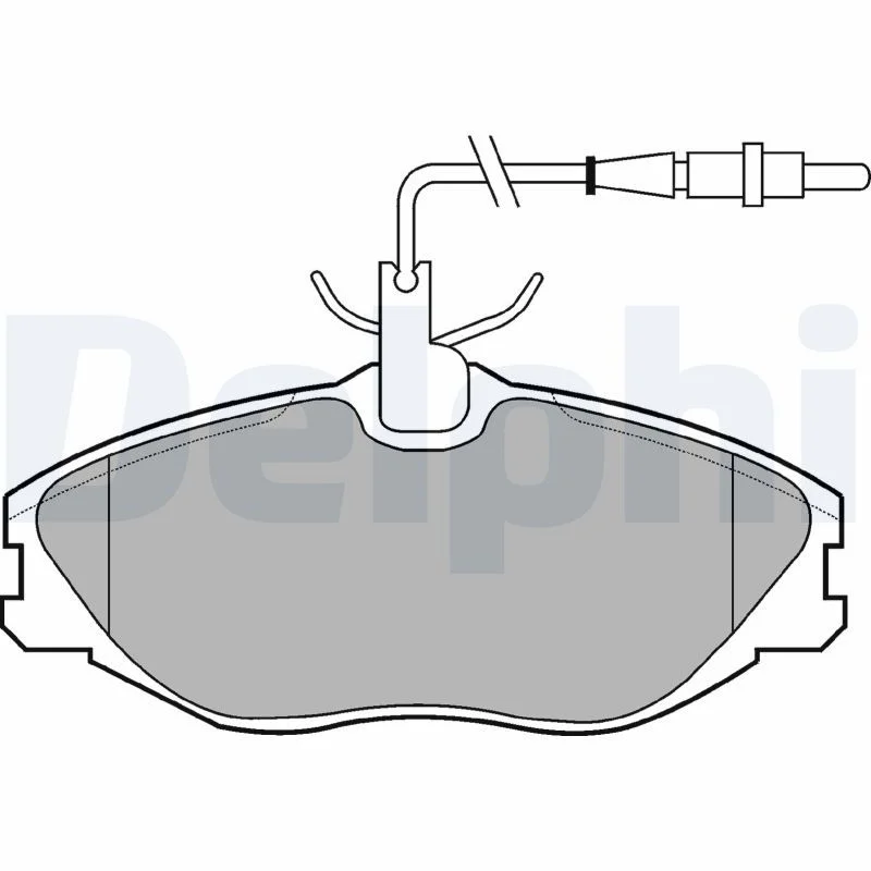 Brake Pad Set, disc brake DELPHI LP986