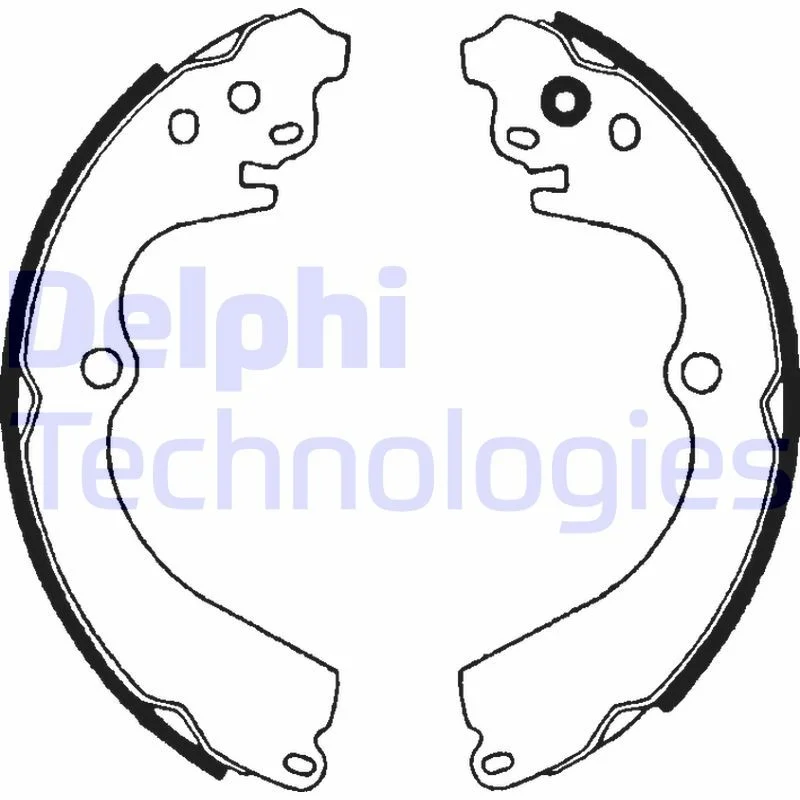 Komplet zavornih čevljev DELPHI LS1604