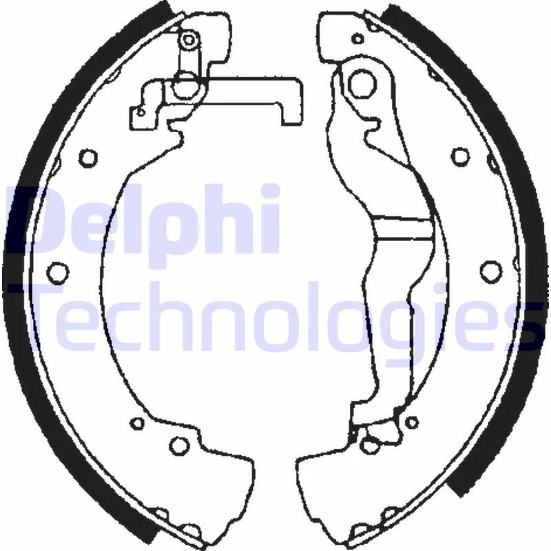 Komplet zavornih čevljev DELPHI LS1656