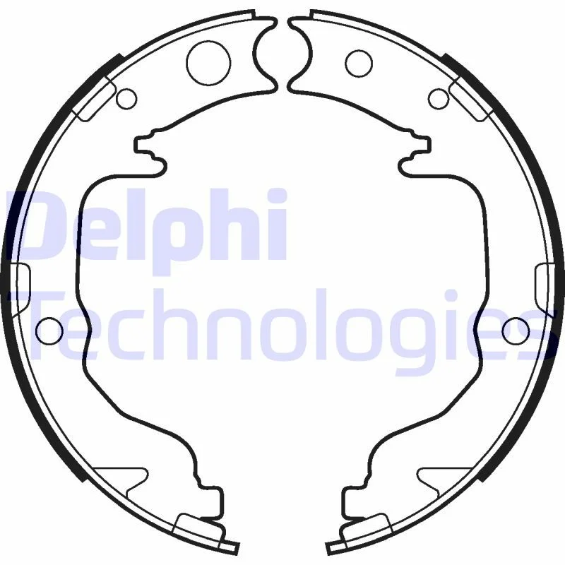 Komplet zavornih čevljev DELPHI LS2026