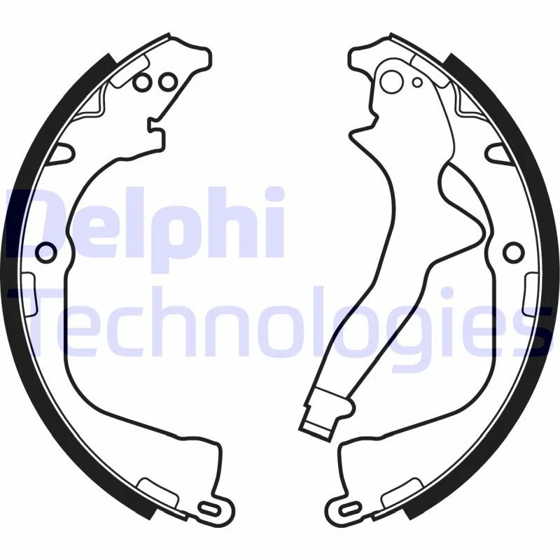Komplet zavornih čevljev DELPHI LS2056