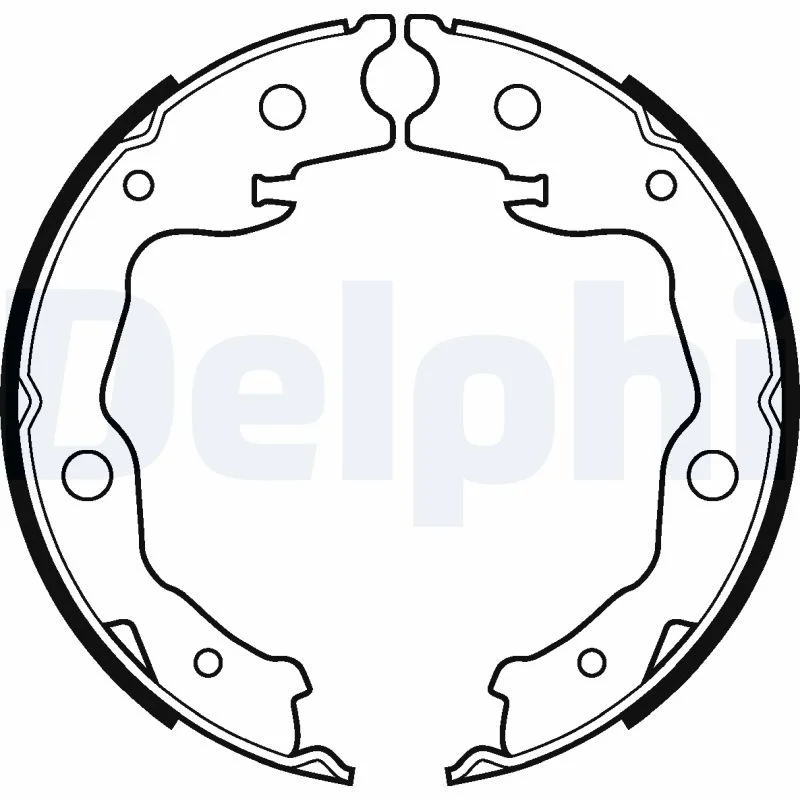 Komplet zavornih čeljusti, parkirna zavora DELPHI LS2116
