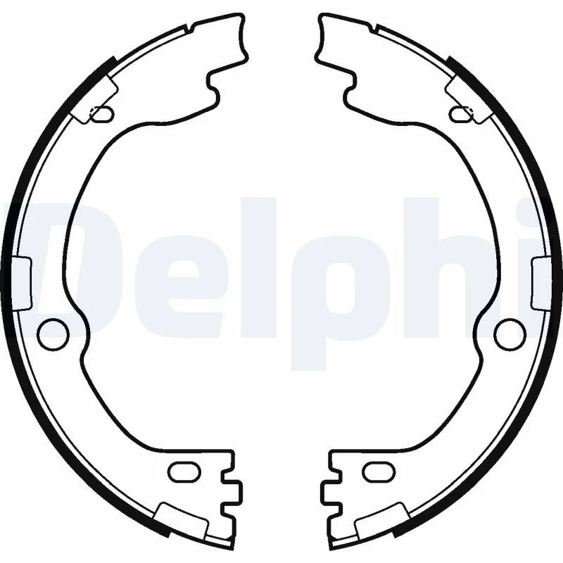 Komplet zavornih čeljusti, parkirna zavora DELPHI LS2119