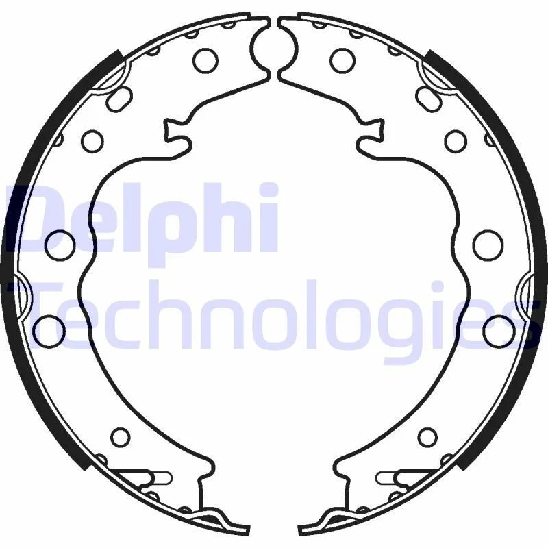 Komplet zavornih čevljev DELPHI LS2125