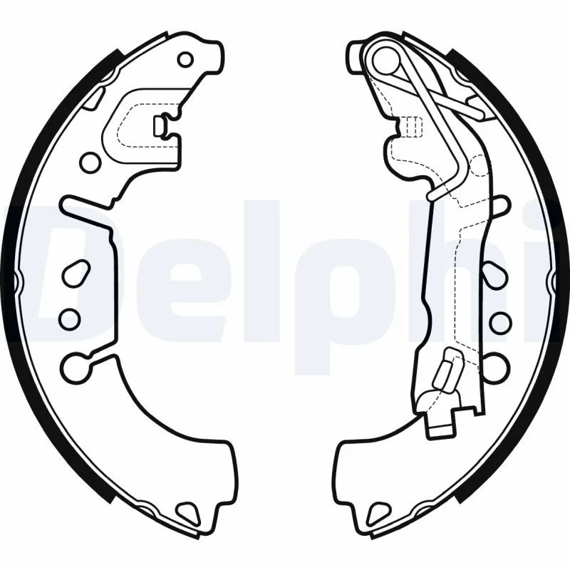 Komplet zavornih čevljev DELPHI LS2135