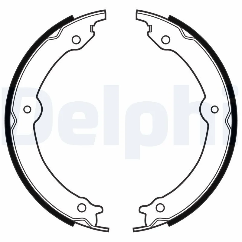 Komplet zavornih čeljusti, parkirna zavora DELPHI LS2152