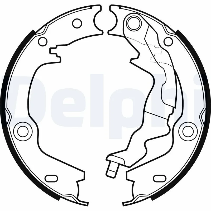 Komplet zavornih čeljusti, parkirna zavora DELPHI LS2161
