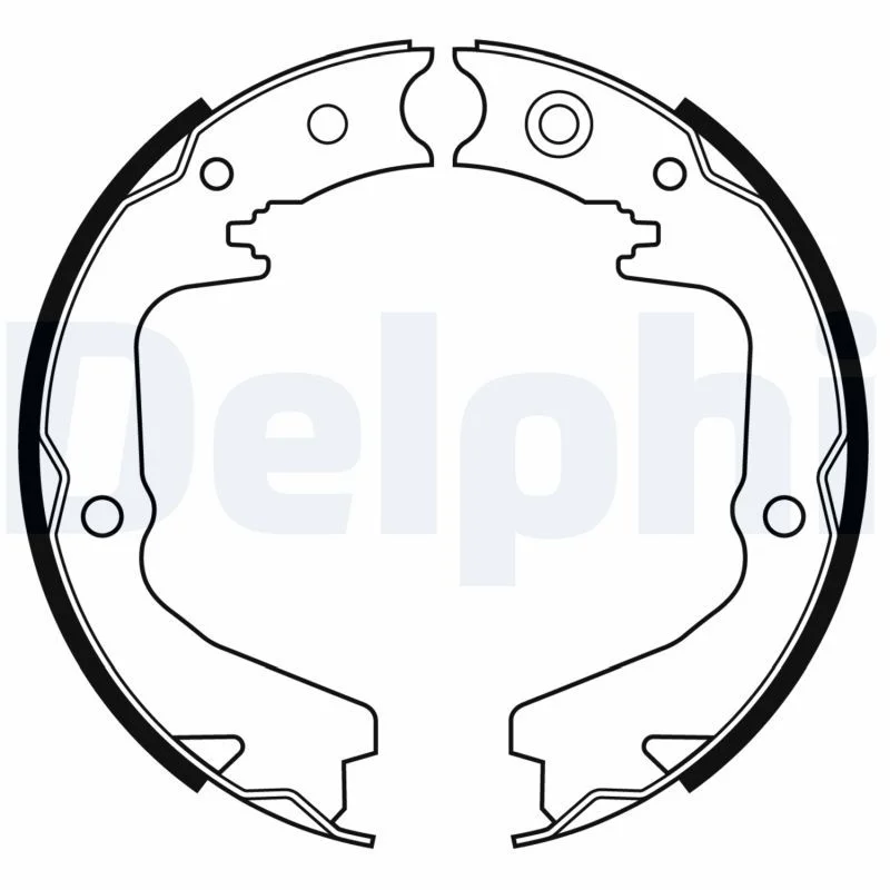 Komplet zavornih čeljusti, parkirna zavora DELPHI LS2170