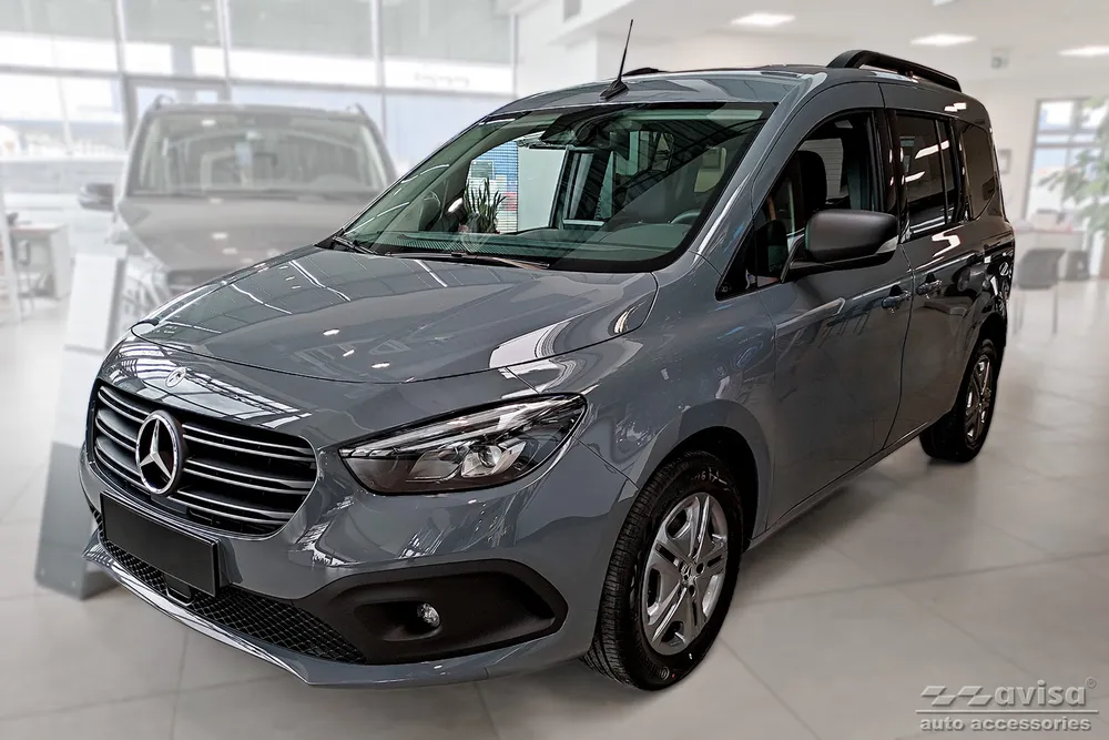 Door Sills Blue '' Hybrid '' (4Pcs) MERCEDES CITAN II W420/Panel van/ T-model /CITAN II TOURER W420 2021-> / NISSAN TOWNSTAR 2021-> / RENAULT KANGOO III furgon 4D 2021-> / RENAULT KANGOO III KOMBIVAN 2021-> (black mirror) AVISA 2/18028