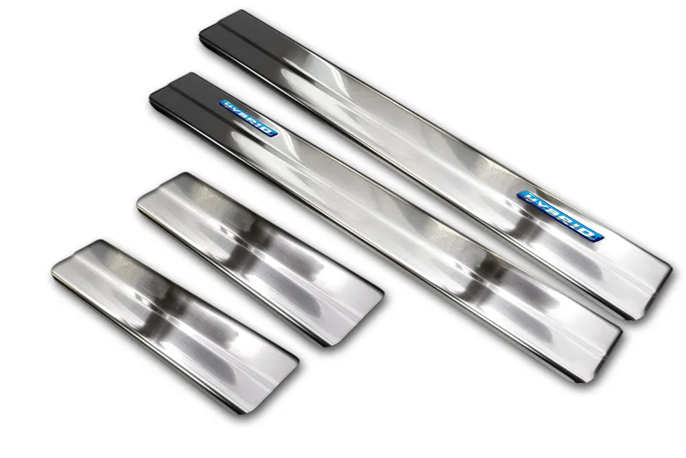 Door Sills (4 Pcs) LEXUS NX 2014-2021 / TOYOTA C-HR crossover 2016-2019, FL2019->2023 / TOYOTA RAV4 IV FL 02.2016-2018 (silver satine) AVISA 2/23007