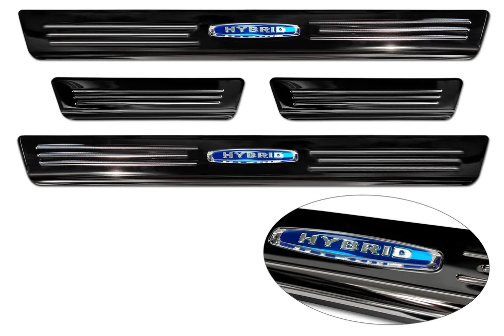 Door Sills Blue '' Hybrid '' (4Pcs) FORD KUGA III 2019-2024 FL 2024-> (black mirror) AVISA 2/26018