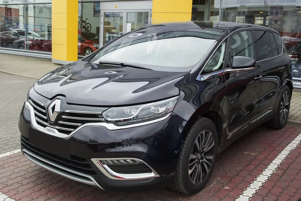 Rear bumper protector RENAULT ESPACE V Initiale 2015-2023 ( doesn’t fit to the version with towing hook) (silver satine) AVISA 2/35079