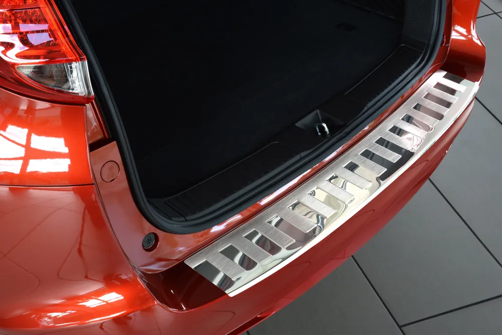 Galinio buferio apsauga HONDA CIVIC tourer 2014-2015, FL2015-> šepuoto plieno (silver satine/ silver mirror) AVISA 2/35092