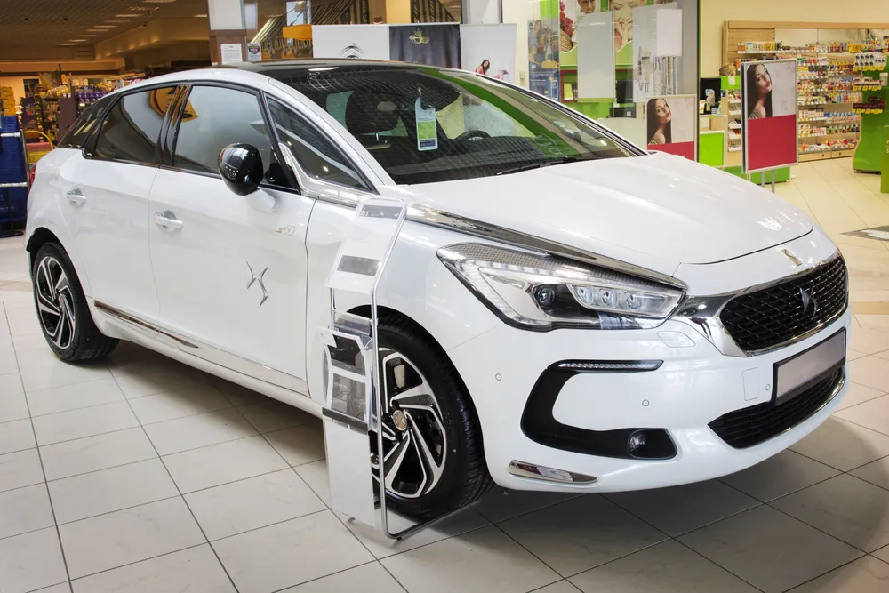 Rear bumper protector CITROEN DS5 2011-2015, FL2015-> (silver satine) AVISA 2/35116