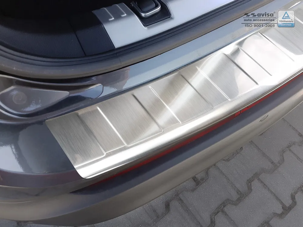 Galinio buferio apsauga FORD EDGE II 2014-2018 (European version) (sidabrinis satinas) AVISA 2/35125