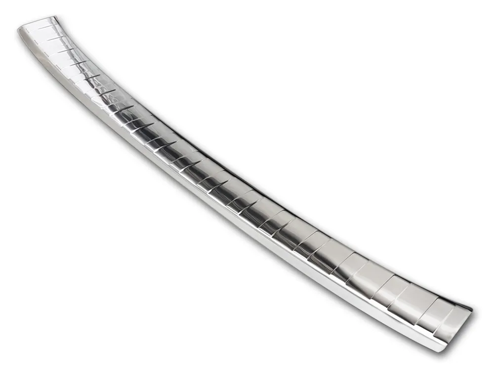 Rear bumper protector SUBARU IMPREZA V (GT) 5D FL2017-> (silver satine) AVISA 2/35190