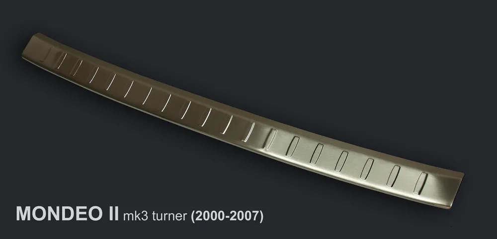 Galinio buferio apsauga FORD MONDEO III MK3 turnier 2000-2007 (sidabrinis satinas) AVISA 2/35251