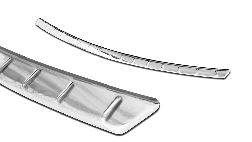 Rear bumper protector MERCEDES C Class C205 Coupe AMG 2015-2019, FL2019-2021 (silver satine) AVISA 2/35463
