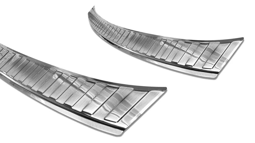 Rear bumper protector RENAULT CLIO V 5D 2019-2023 FL 2023-2025 (silver satine) AVISA 2/35468