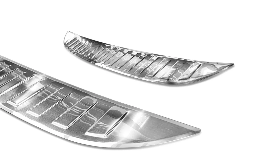 Rear bumper protector MAZDA CX-3 2015-2018, FL2018-> 2022 (silver satine) AVISA 2/35472