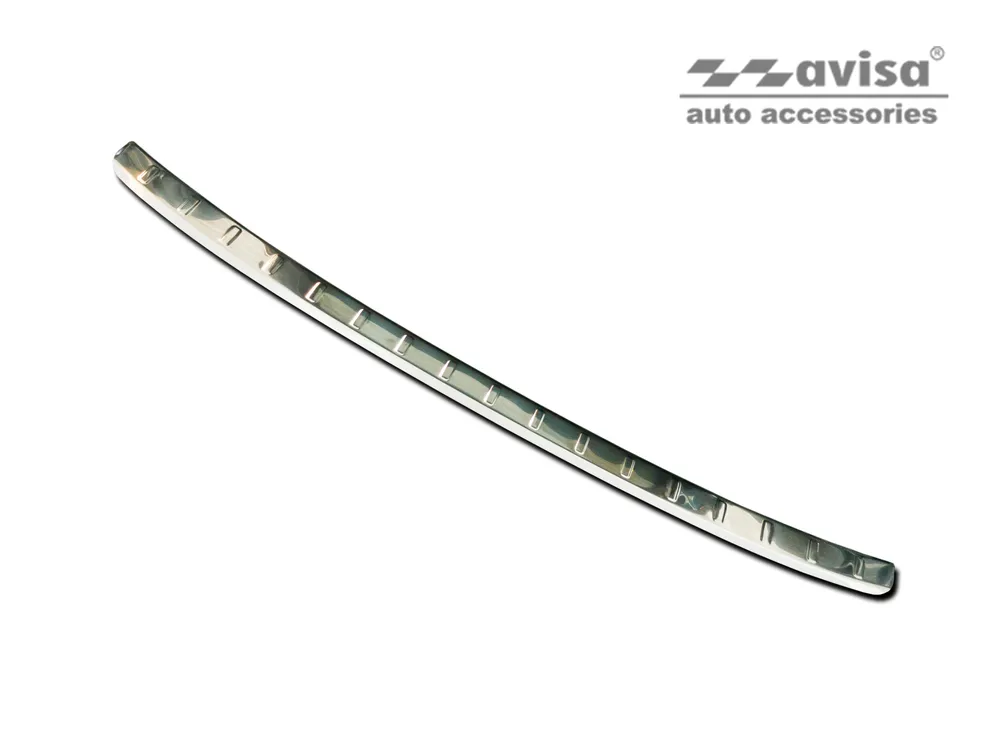 Rear bumper protector PEUGEOT 208 II hatchback 5D 2019-2023, FL.2023-> (silver satine) AVISA 2/35482