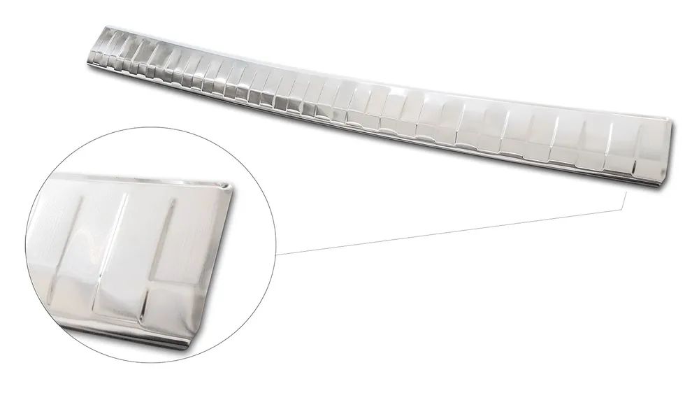 Rear bumper protector MERCEDES GLS II (X167) 2019-2023, FL 2023- > / MERCEDES GLS II (X167) 63 AMG 2019-2023, FL 2023- > (silver satine) AVISA 2/35486