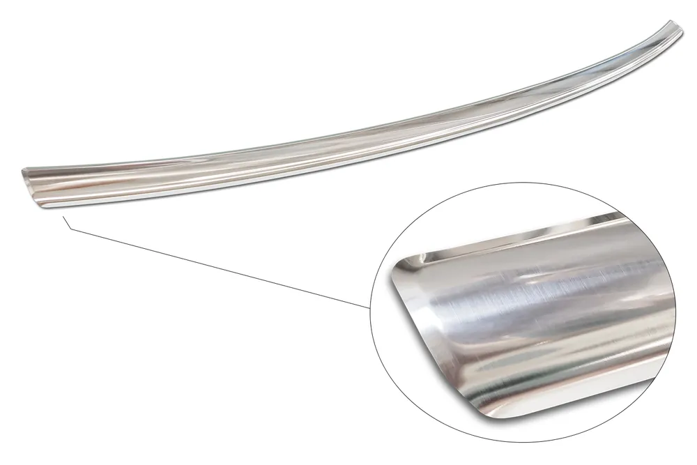 Rear bumper protector AUDI Q2 crossover FL2020-> (silver satine) AVISA 2/35518