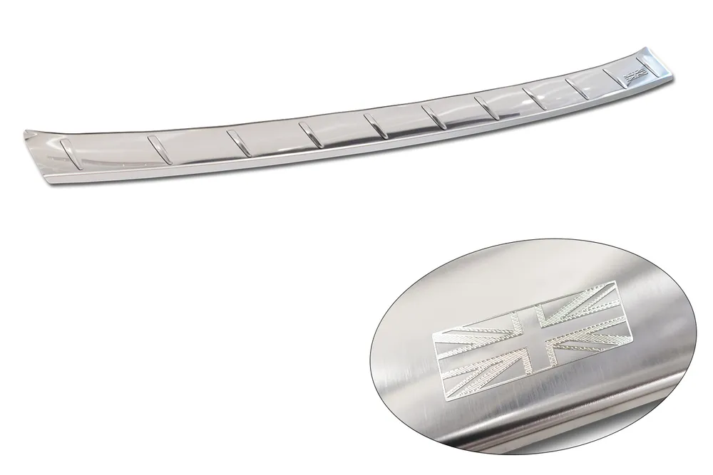 Rear bumper protector MG 5 EV SW 2022-> (engrave British flag) (silver satine) AVISA 2/35574