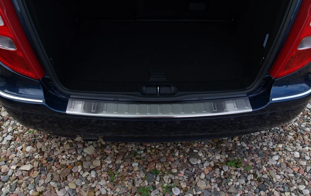 Rear bumper protector MERCEDES A Class W169 5d 2004-2008 (silver satine) AVISA 2/35667