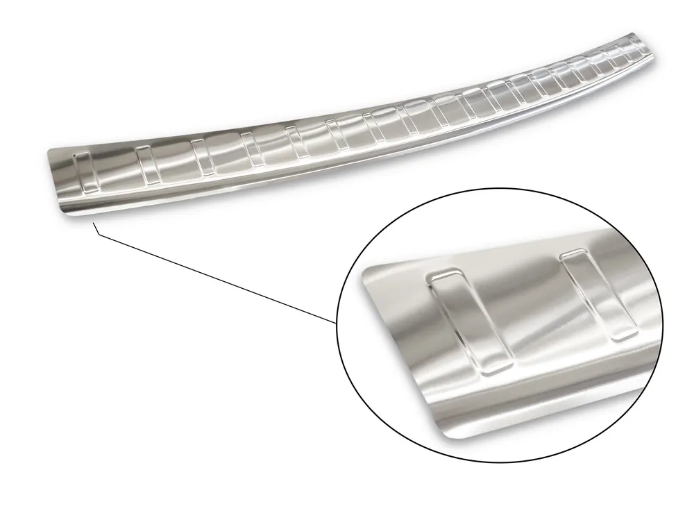 Rear bumper protector MERCEDES E Class W211 T-Model 2002-2009 (silver satine) AVISA 2/35668
