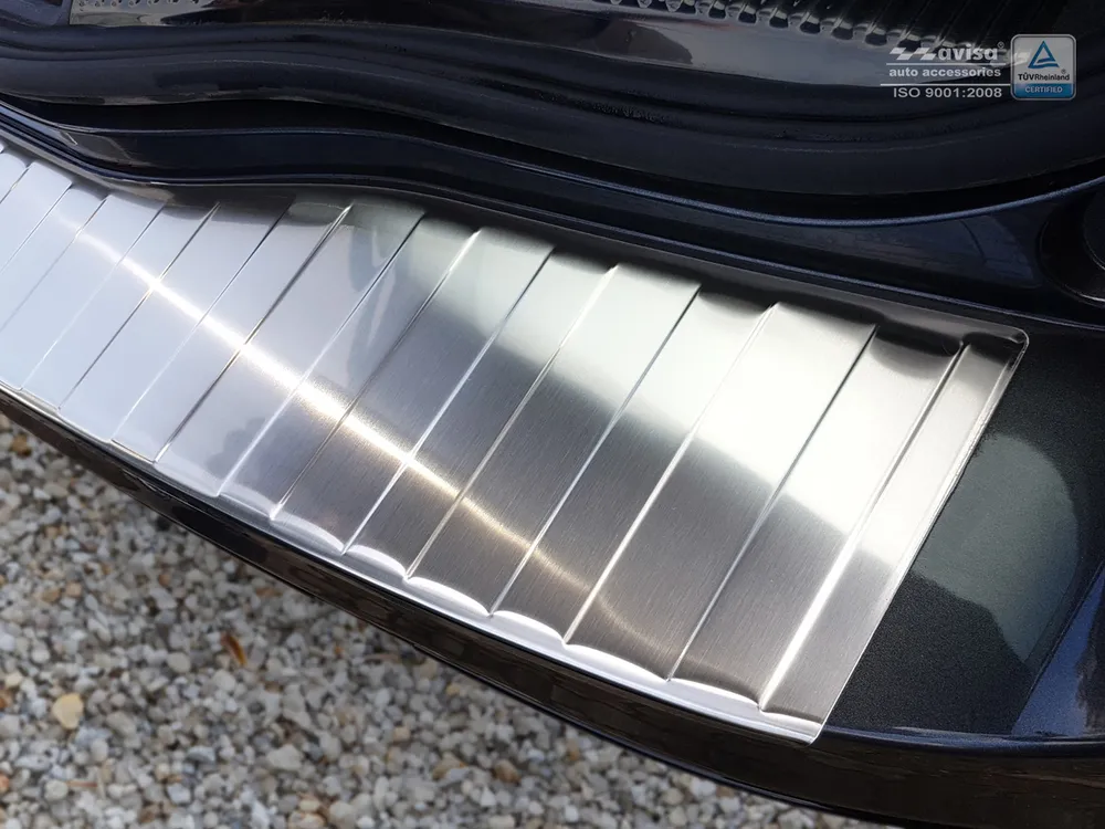 Rear bumper protector FORD MONDEO MK5 Turnier 2014-2019, FL2019-> (silver satine) AVISA 2/35688