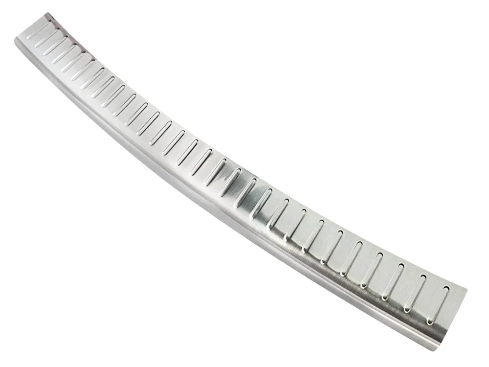 Rear bumper protector MERCEDES C Class W205 T-model 2014-2018, FL2018-2021 (silver satine) AVISA 2/35826