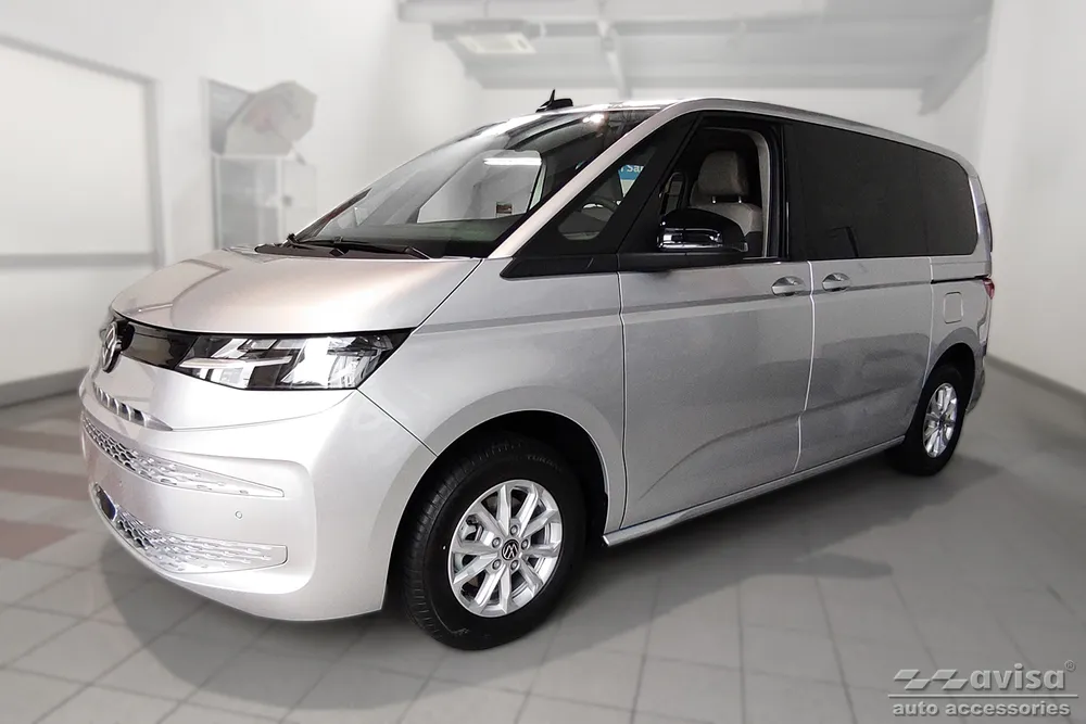 Rear bumper protector VOLKSWAGEN MULTIVAN T7 2021-> / Family 2025/ California 2025 (silver satine) AVISA 2/35849