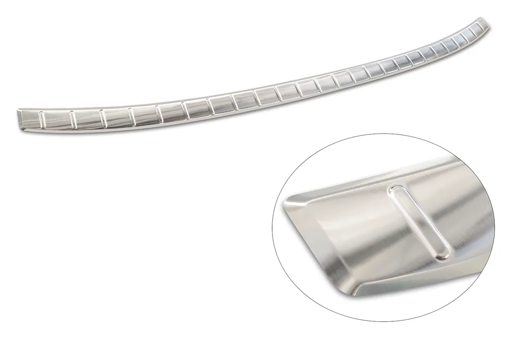 Rear bumper protector VOLKSWAGEN TAIGO 2021-> (silver satine) AVISA 2/35851