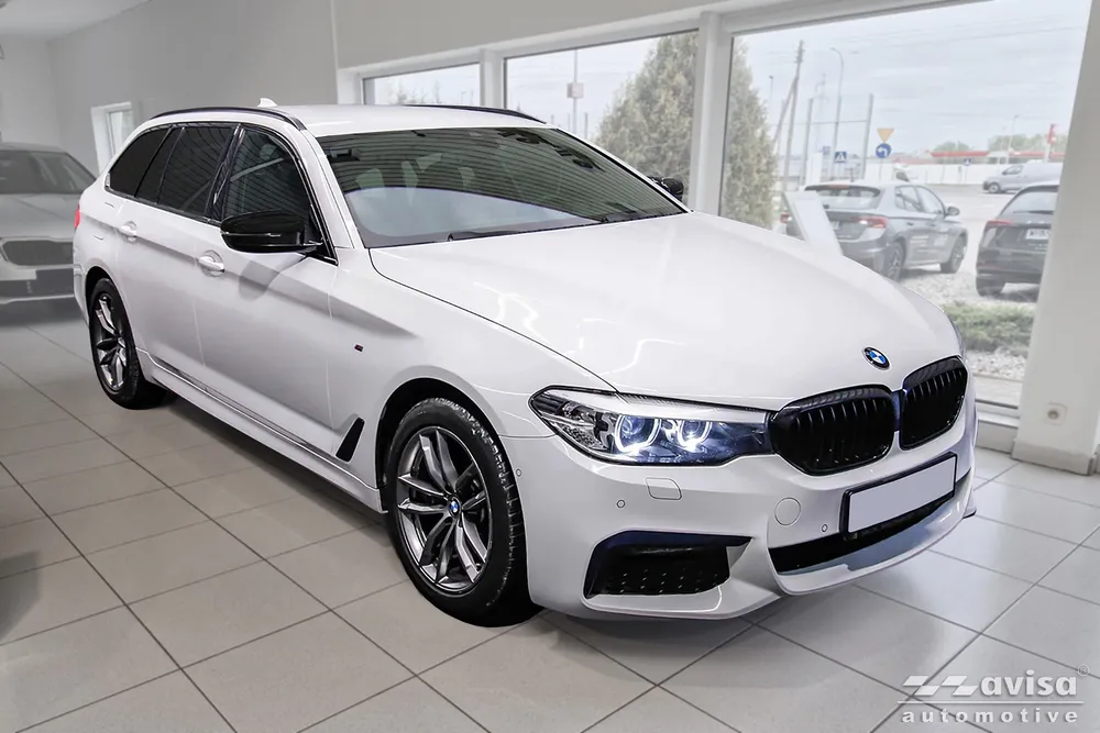 Galinio buferio apsauga BMW 5 VII Touring G31 M-Pakiet FL 2020-2024 (sidabrinis) AVISA 2/35925