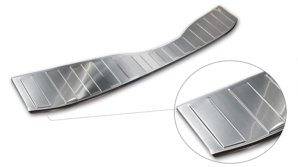 Rear bumper protector FORD MONDEO IV MK4 turnier FL2010-2014 (silver satine) AVISA 2/35941