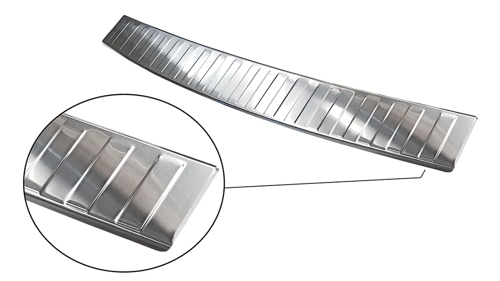 Rear bumper protector MERCEDES B Class W245 minivan 2005-2008 (silver satine) AVISA 2/35980