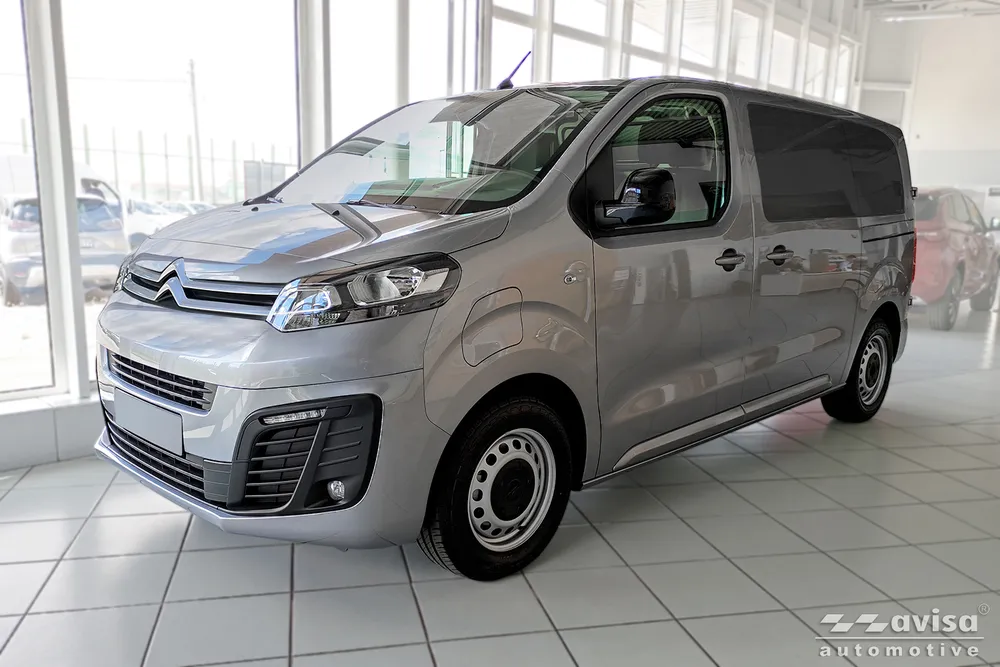 Rear bumper protector CITROEN JUMPY III 4D 2016- > / CITROEN SPACE TOURER 2016-> / OPEL VIVARO III 2019-> (silver) AVISA 2/35987