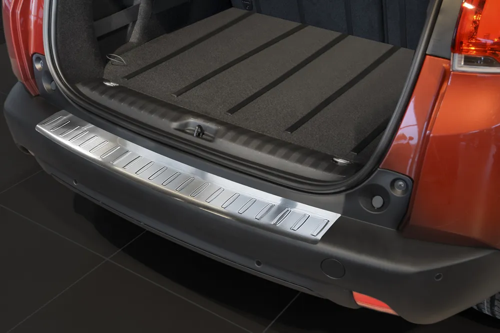 Rear bumper protector PEUGEOT 2008 crossover 2013-2016, FL2016-2019 (silver satine) AVISA 2/35993