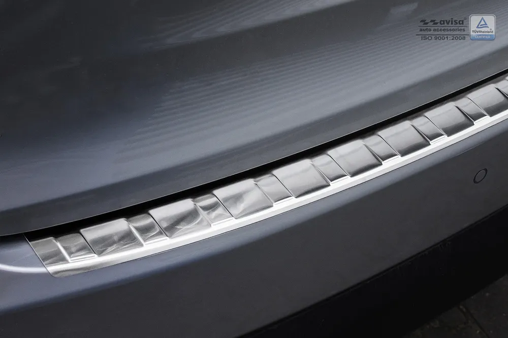 Rear bumper protector LEXUS NX 2014-2017, FL2017-2021 (silver satine) AVISA 2/35999
