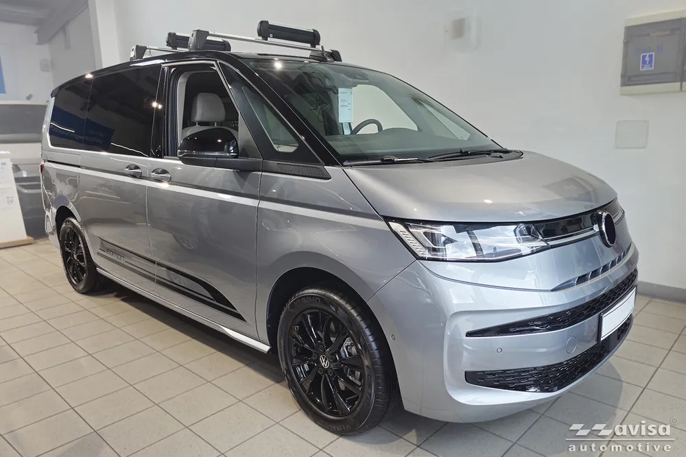 Bagažinės dangčio apsauginė juosta VOLKSWAGEN MULTIVAN T7 2021-> (sidabrinis satinas) AVISA 2/36106