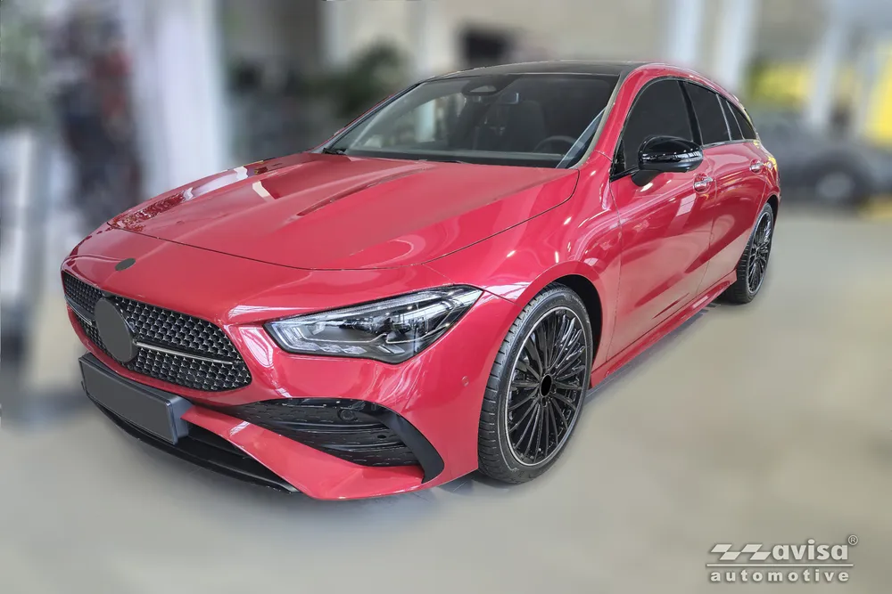Bagažinės dangčio apsauginė juosta MERCEDES CLA II SHOOTING BRAKE (X118) 2019-2025 (sidabrinis satinas) AVISA 2/36108