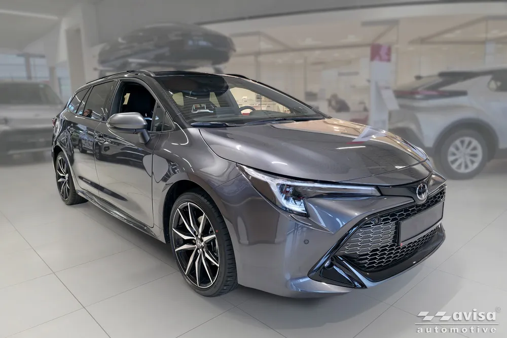 Bagažinės dangčio apsauginė juosta TOYOTA COROLLA XII Touring Sports 2018->/ GR SPORT 2018-> (sidabrinis satinas) AVISA 2/36115