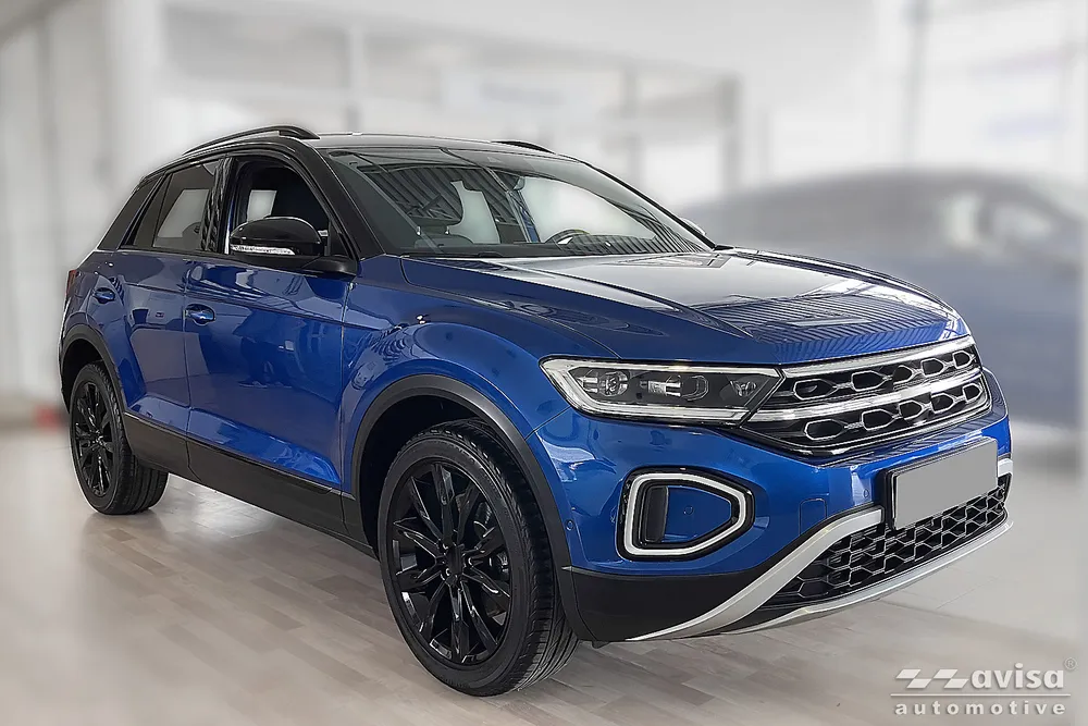 Bagažinės dangčio apsauginė juosta VOLKSWAGEN T-ROC CABRIO 2017-2022. FL2022-2025 (sidabrinis satinas) AVISA 2/36124
