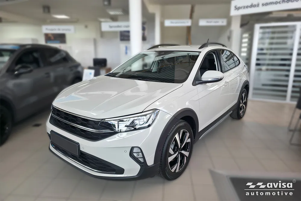 Bagažinės dangčio apsauginė juosta VOLKSWAGEN TAIGO 2021-> (sidabrinis satinas) AVISA 2/36127