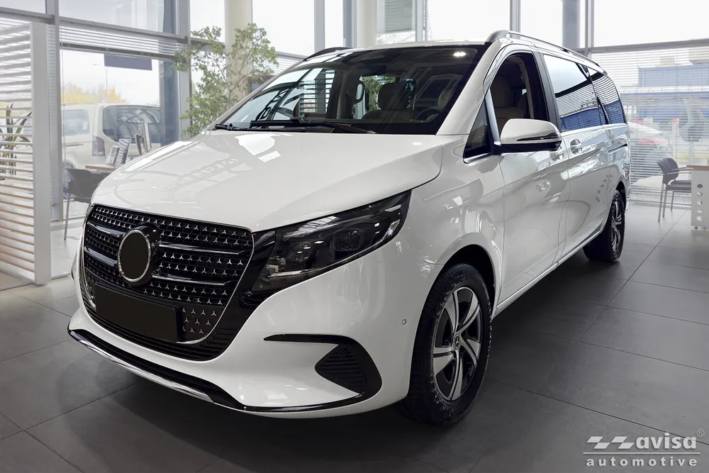 Bagažinės dangčio apsauginė juosta MERCEDES V Class W447 / VITO III / Marco Polo 2014-2019,FL2019-2024, FL 2024-> (sidabrinis satinas) AVISA 2/36201