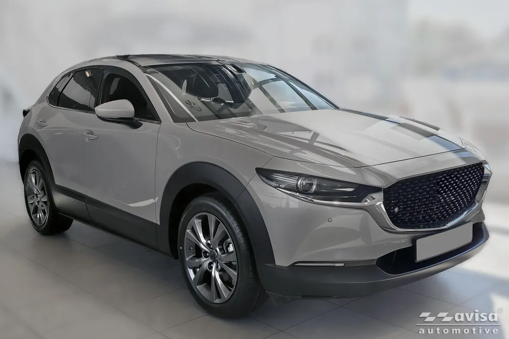 Bagažinės dangčio apsauginė juosta MAZDA CX-30 2019-> (sidabrinis veidrodinis) AVISA 2/36236