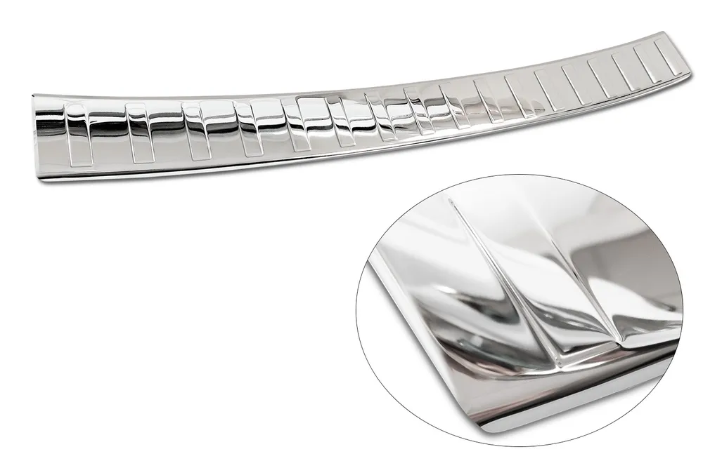 Rear bumper protector MERCEDES C Class V T-model AMG S206 2021-> (silver mirror) AVISA 2/38047