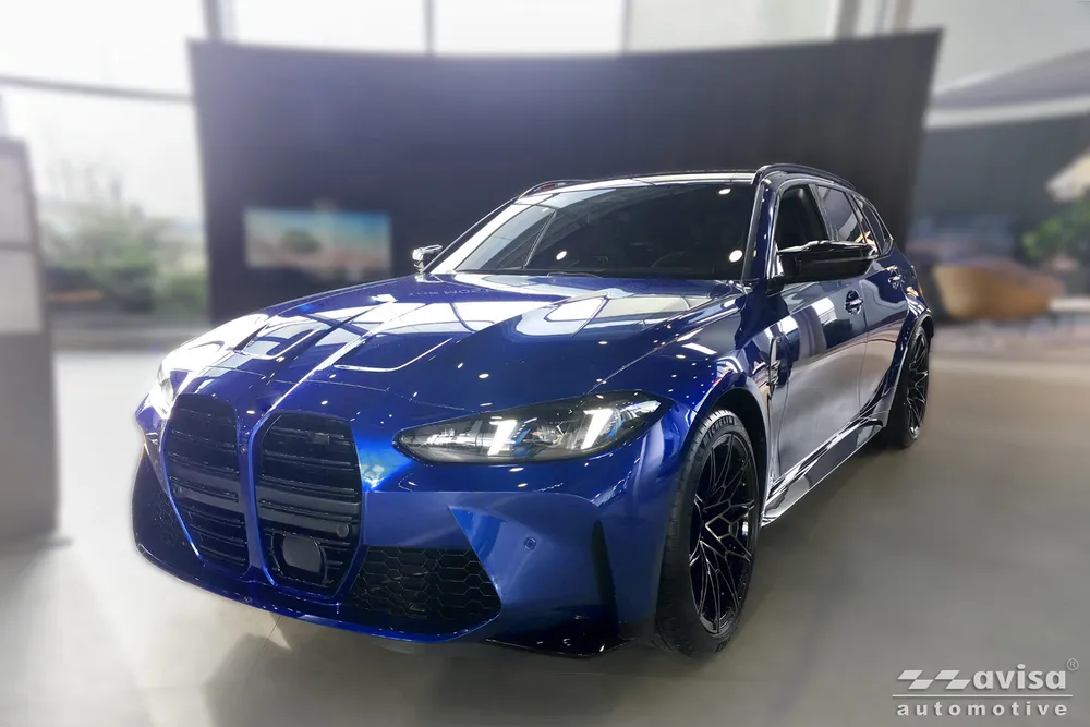 Bagažinės dangčio apsauginė juosta BMW 3 (G21) VII TOURING M-PAKIET FL.2022-2024 Fl.2024- / 3 VII TOURING ( G81 ) M Competition Fl.2022-2024 Fl.2024- (sidabrinis veidrodinis) AVISA 2/38131
