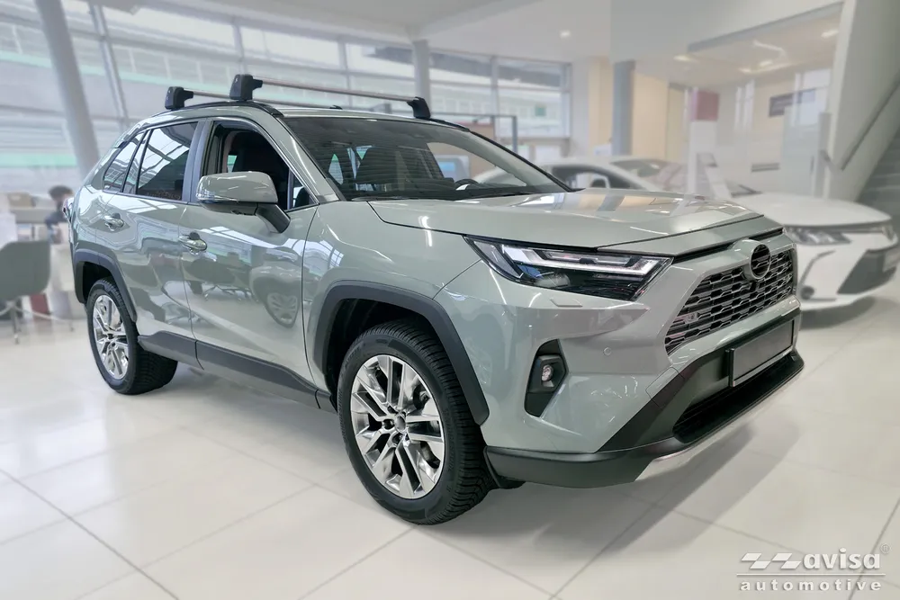 Bagažinės dangčio apsauginė juosta TOYOTA RAV4 V generation /Hybrid 2018-> ( fits version PHEV GR ) (sidabrinis veidrodinis) AVISA 2/38231